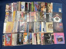 Quantity of vinyl records including Rick Wakeman 'Silent Nights'