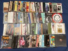 Quantity of vinyl records including Budgie 'Deliver us from evil'