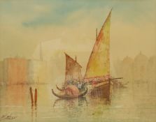 W Wray (Early 20th century): Venetian Yachts