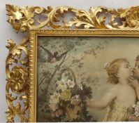 FRAMES - Ornate 19th century Florentine carved giltwood frame