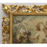 FRAMES - Ornate 19th century Florentine carved giltwood frame