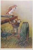 Robert E Fuller (British 1972-): 'Barn Owl on a Trailer'