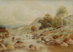 William Henry Mander (British 1850-1922): River Scene