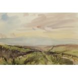 Angus Rands (British 1922-1985): Yorkshire Upland Landscape