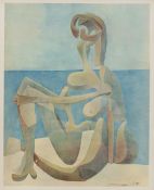 After Pablo Picasso (Spanish 1881-1973): 'Jeune Fille au Bord de la Mer'