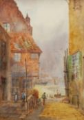 Edward Nevil (British fl.1880-1900): 'Tin Ghaut' Whitby