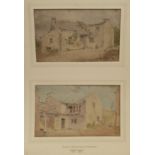 Joseph Rhodes (British 1782-1854): 'Sketches of Old Farm Houses at Flamborough'