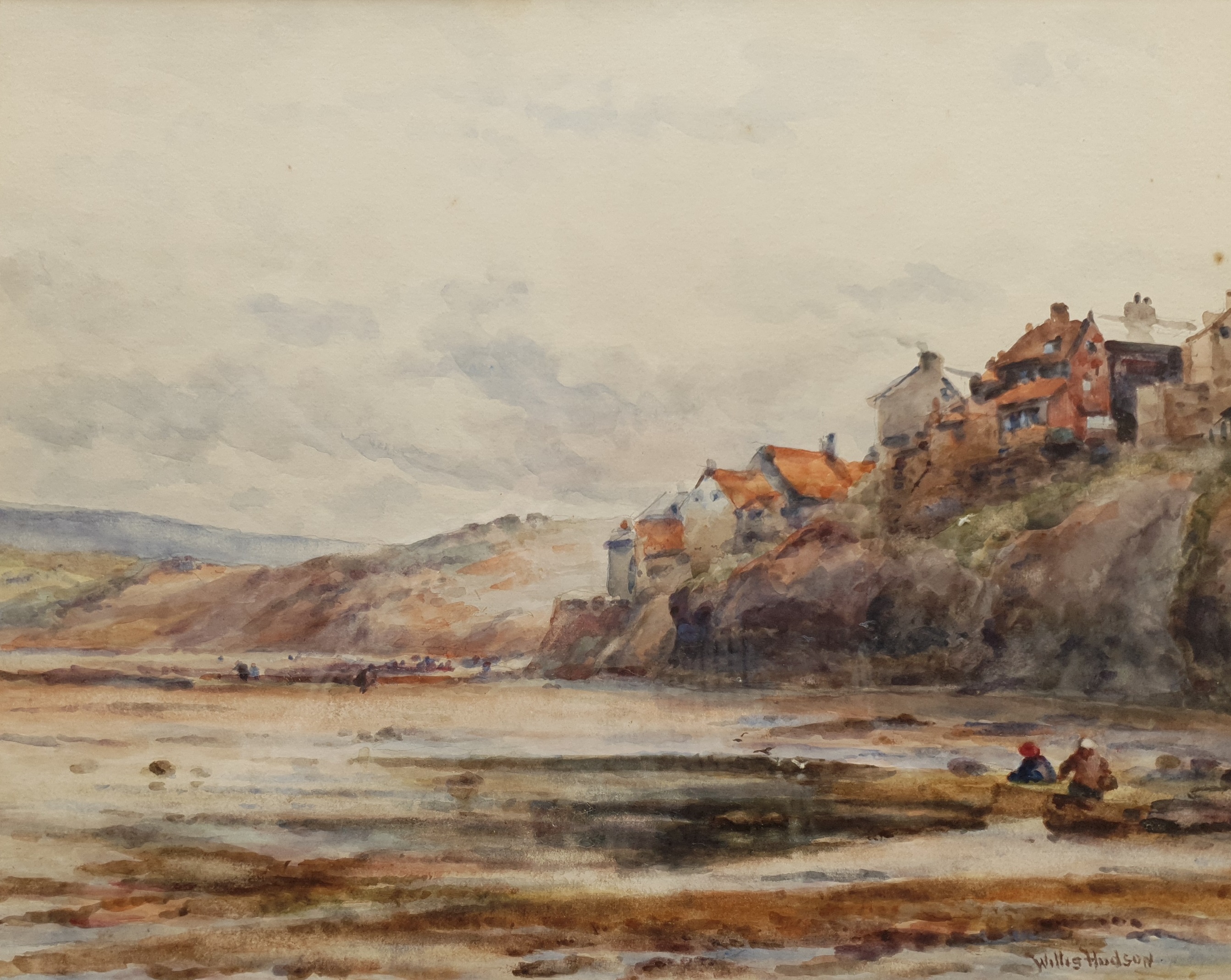 Willis Richard Edwin Hudson (British 1862-1936): Robin Hood's Bay