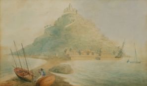 English Primitive School (19th century): St Michael's Mount