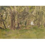 Fred Lawson (British 1888-1968): Sun Through the Trees
