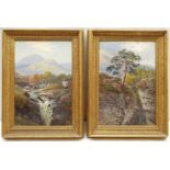 JB (British late 19th century): Highland Landscapes