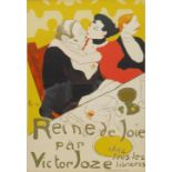After Henri de Toulouse-Lautrec (French 1864-1901): 'Reine de Joie par Victor Joze'