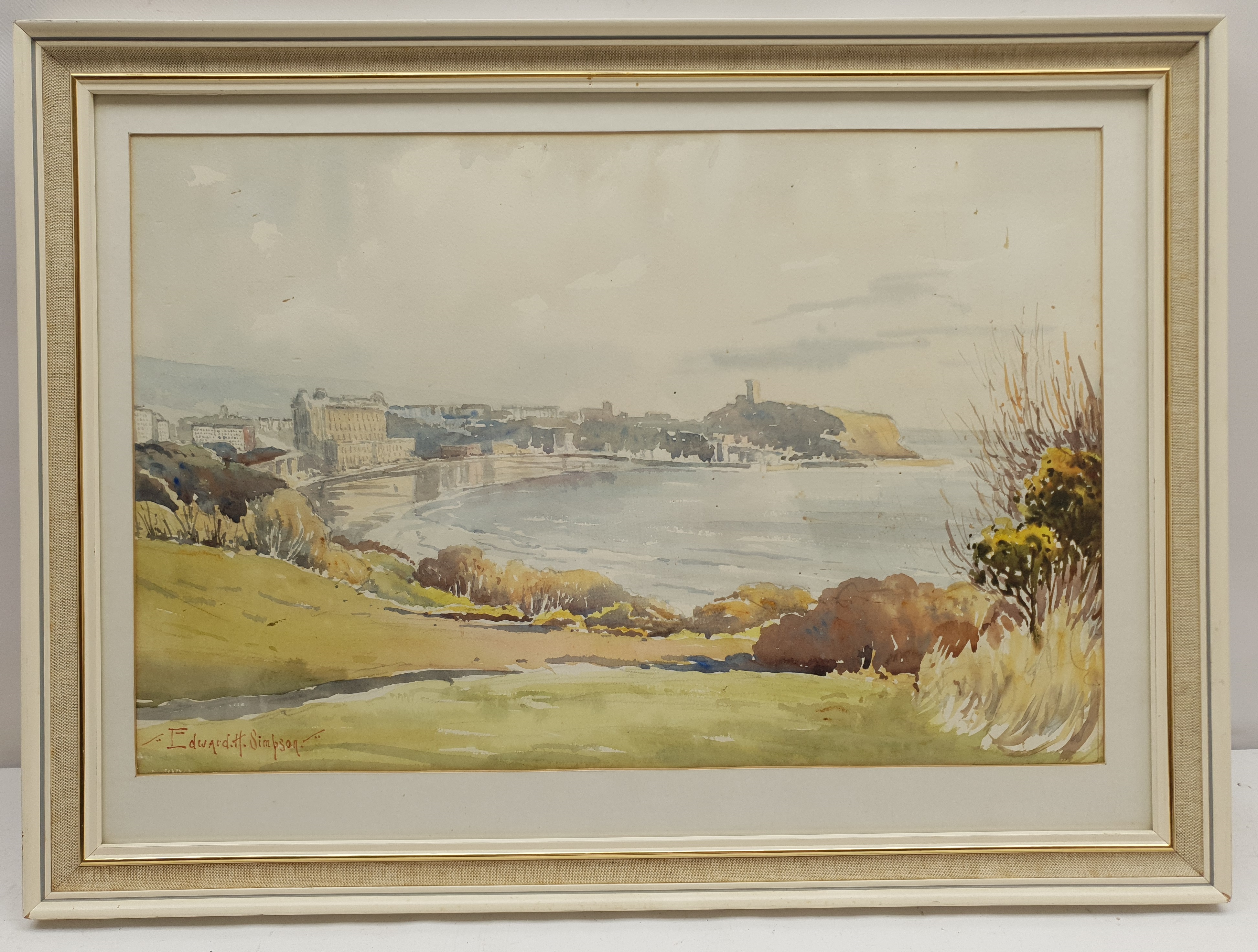 Edward H Simpson (British 1901-1989): Scarborough from Holbeck Gardens - Image 2 of 2