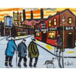 Phil Lewis (Northern British Contemporary): 'Old Codgers' Night Out at the Three Tuns Pub'