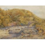 Samuel William Oscroft (British 1834-1924): River at 'Lynmouth North Devon'