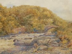 Samuel William Oscroft (British 1834-1924): River at 'Lynmouth North Devon'