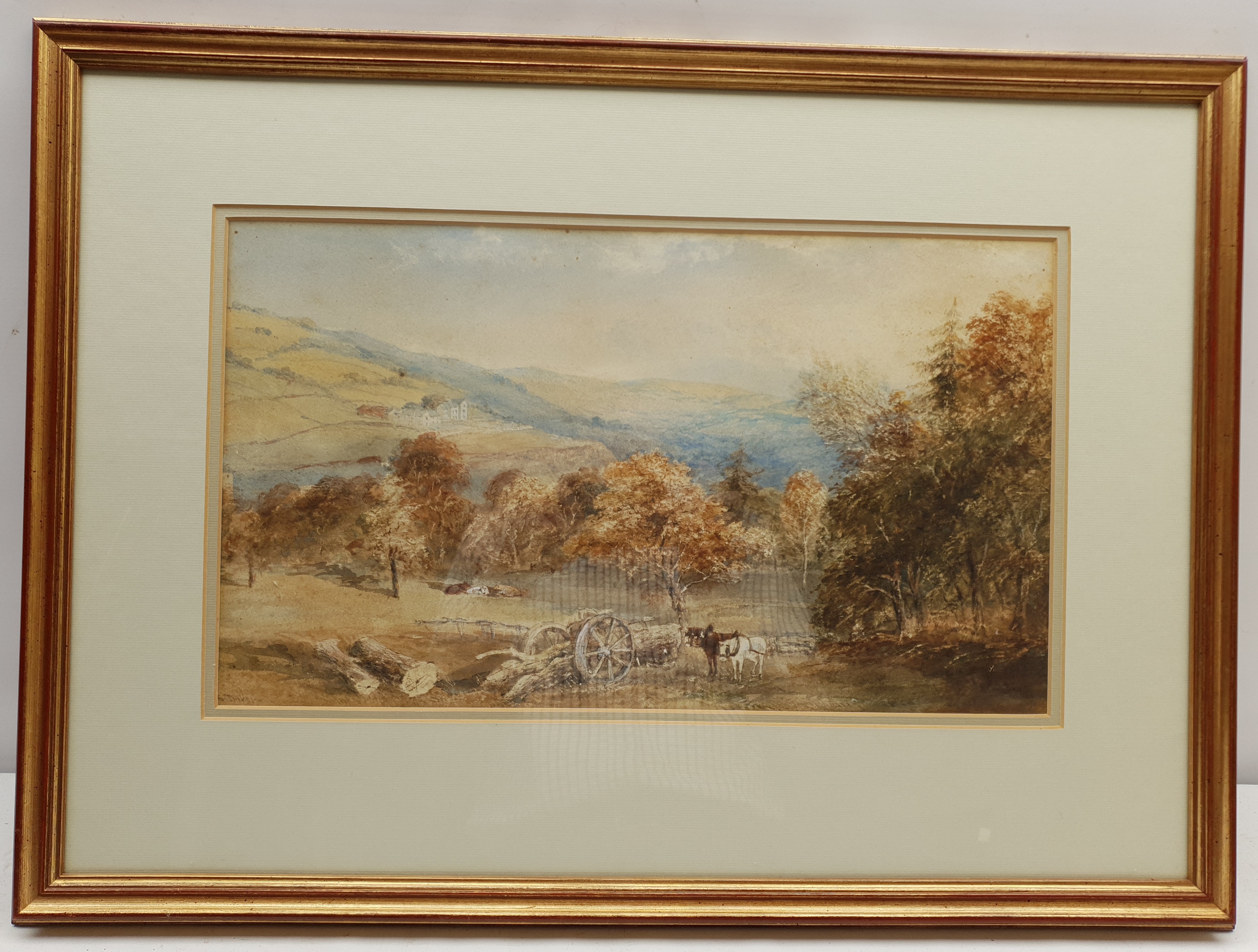 Edward Tucker Snr. (British c.1825-1909): Ponies in an Autumnal Landscape - Image 2 of 3