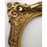 FRAMES - Magnificent 19th century swept giltwood and gesso frame