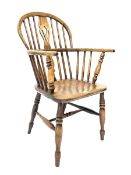 19th century elm and beech Windsor chair