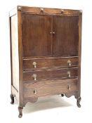 Early 20th century oak tallboy chest