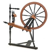 Contemporary painted spinning wheel