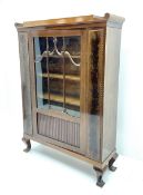 20th century Scandinavian mahogany display cabinet