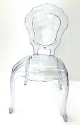 Classical style perspex chair