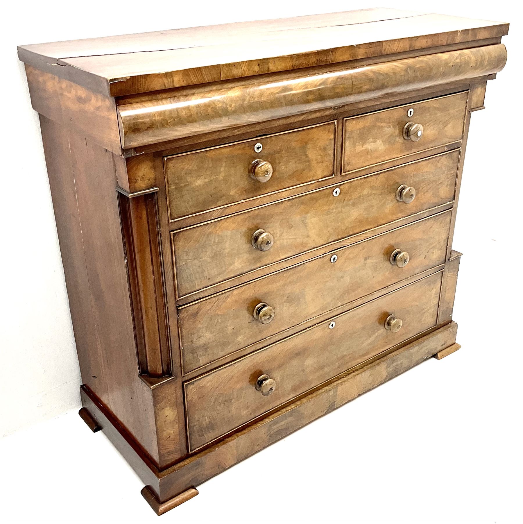 Victorian mahogany chest - Image 3 of 4