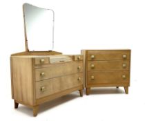 Early 20th century Lebus Furniture light oak dressing table