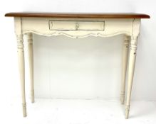 Laura Ashley Bramley range French style cream painted console table