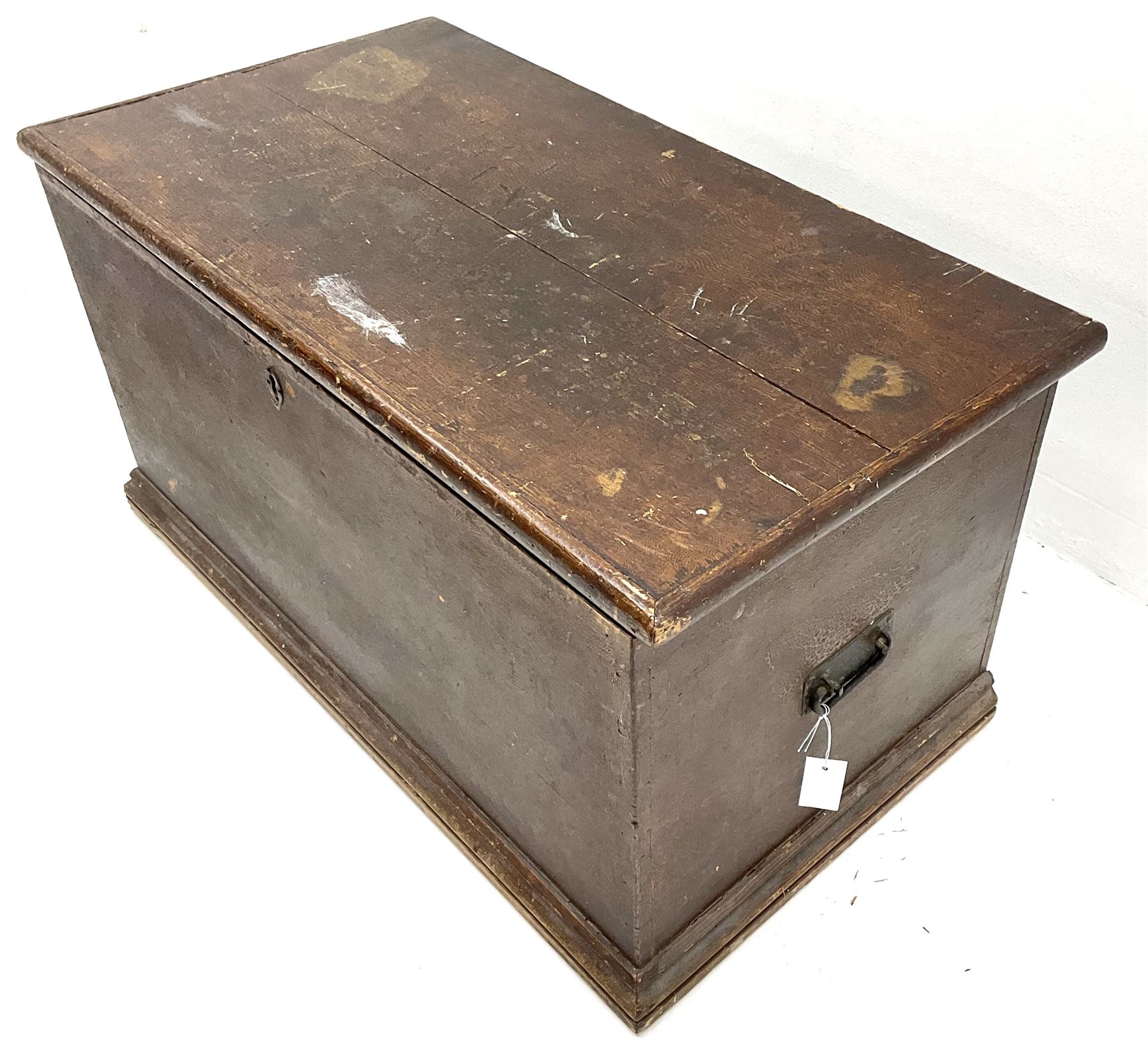 Victorian pine blanket box (lid detached) - Image 3 of 3