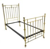 Victorian brass 3� 6� single bedstead