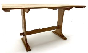Mid 20th century rectangular oak dining table