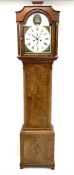 19th century inlaid mahogany longcase clock