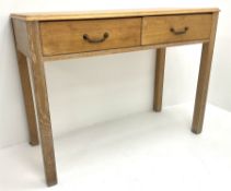 Light oak side table