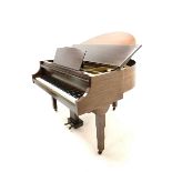 Early 20th century mahogany cased Strohmenger London baby grand piano