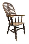 19th century elm and ash Yorkshire Windsor chair