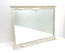 Laura Ashley French style distressed cream painted wall mirror