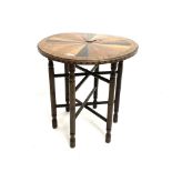 Early 20th century occasional table with circular parquetry top