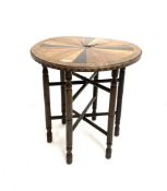 Early 20th century occasional table with circular parquetry top