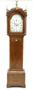 Early 19th century oak longcase clock