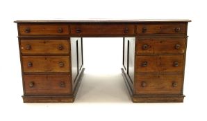 19th century mahogany partners desk