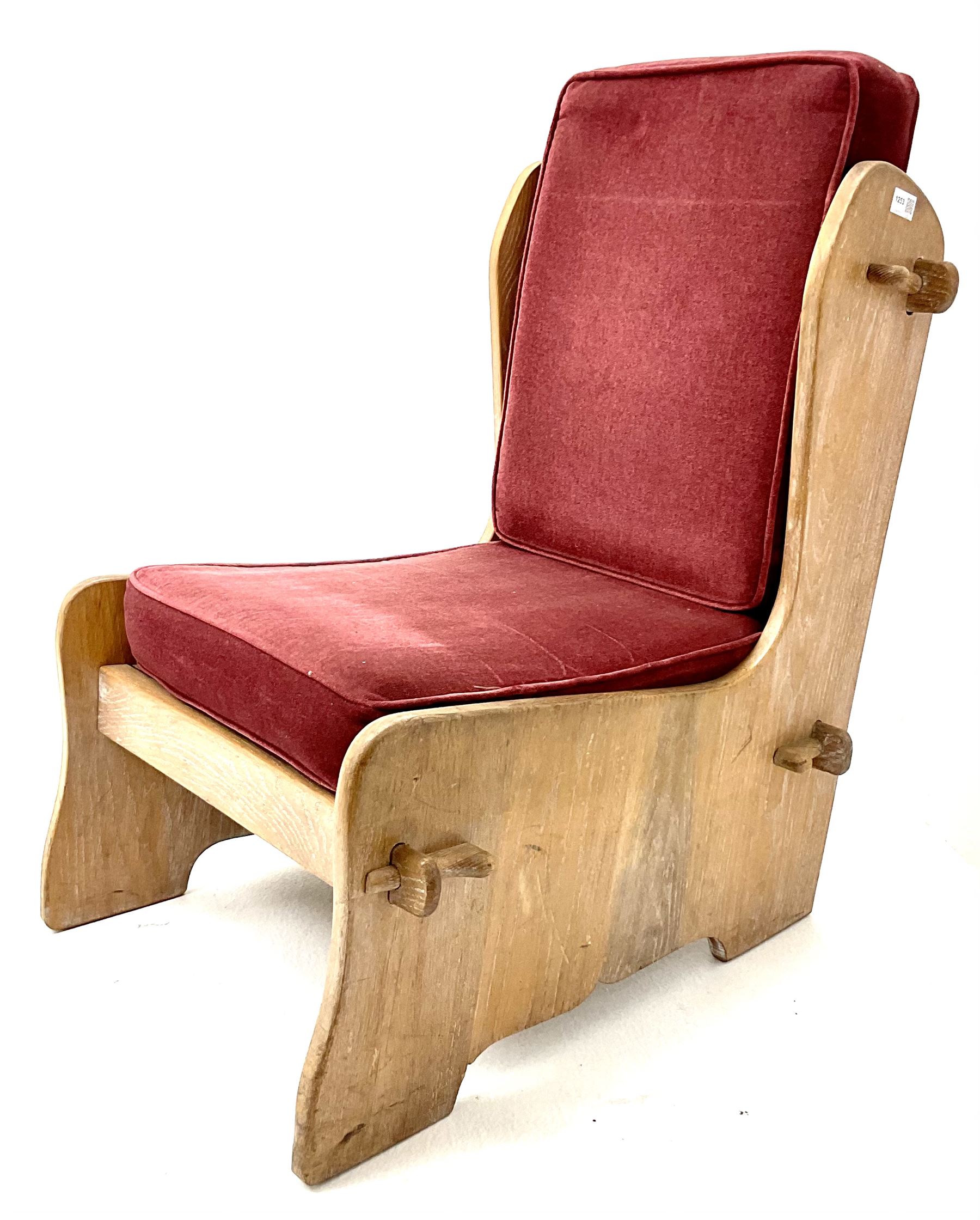 20th century oak chair - Image 2 of 2
