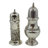 Silver sugar caster by Adie Brothers Ltd