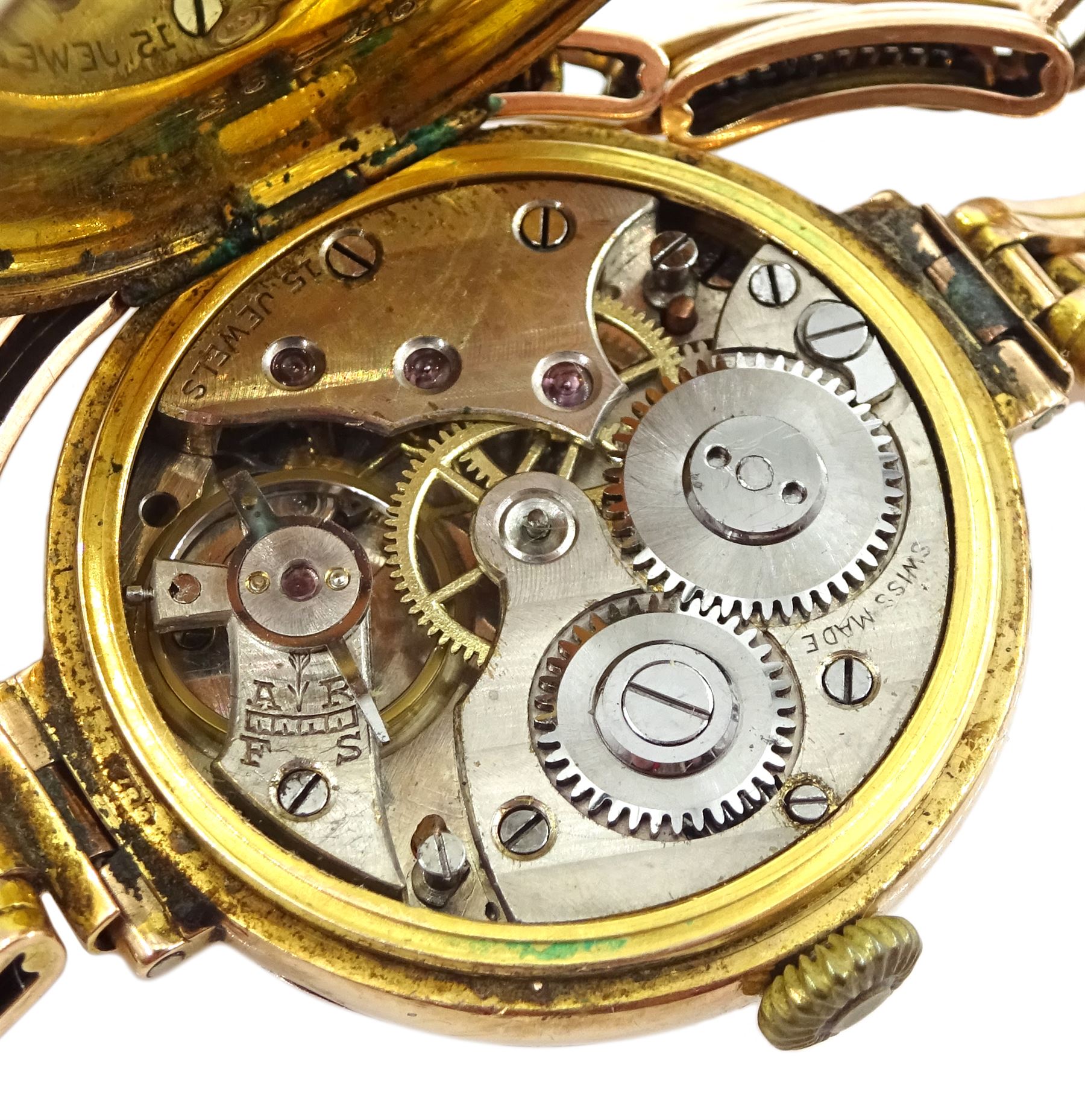 Early 20th century 9ct gold ladies wristwatch - Image 3 of 3