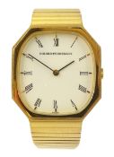Girard-Perregaux gentleman's manual wind gold-plated bracelet wristwatch