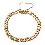 Early 20th century gold curb link bracelet