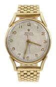 Rolex Precision gentleman's 9ct gold manual wind wristwatch