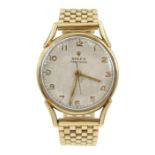 Rolex Precision gentleman's 9ct gold manual wind wristwatch