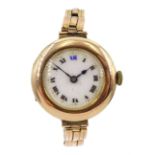 Early 20th century 9ct gold ladies wristwatch